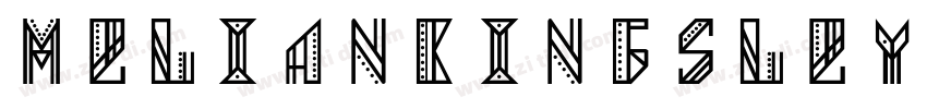 MelianKingsley Regul字体转换